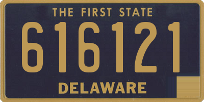 DE license plate 616121