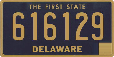 DE license plate 616129