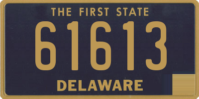 DE license plate 61613