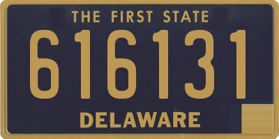 DE license plate 616131