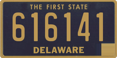 DE license plate 616141