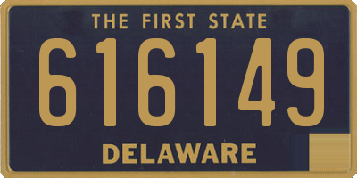 DE license plate 616149