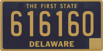DE license plate 616160