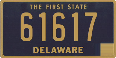 DE license plate 61617