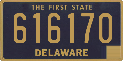 DE license plate 616170