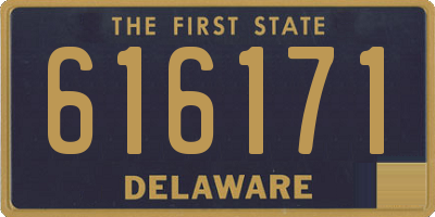 DE license plate 616171