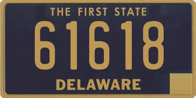 DE license plate 61618