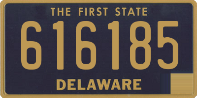 DE license plate 616185