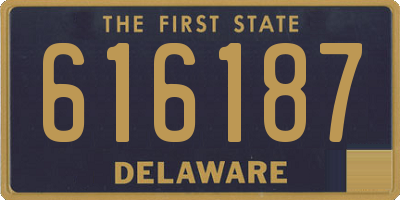 DE license plate 616187