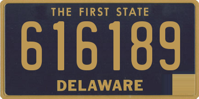 DE license plate 616189