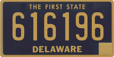 DE license plate 616196