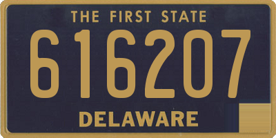 DE license plate 616207
