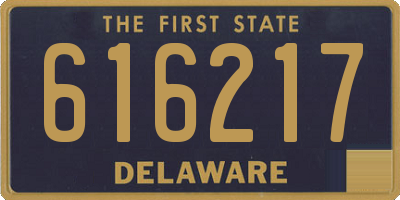 DE license plate 616217