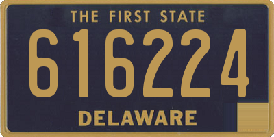 DE license plate 616224