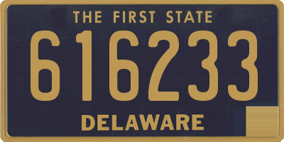 DE license plate 616233