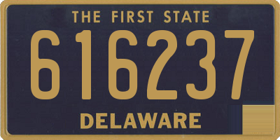 DE license plate 616237