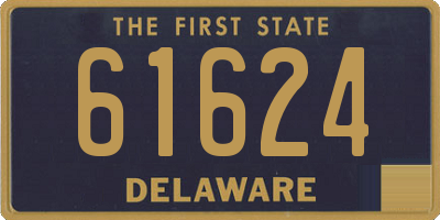 DE license plate 61624