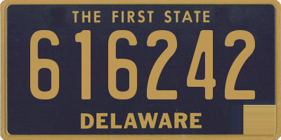 DE license plate 616242