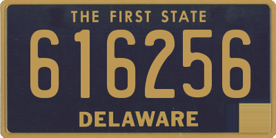 DE license plate 616256