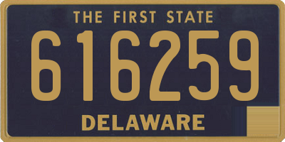 DE license plate 616259