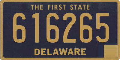 DE license plate 616265