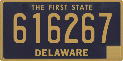 DE license plate 616267