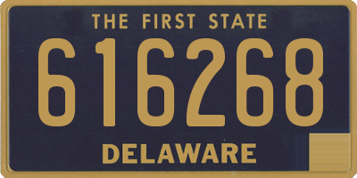 DE license plate 616268