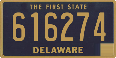 DE license plate 616274