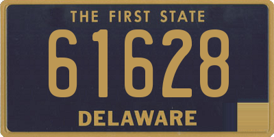 DE license plate 61628