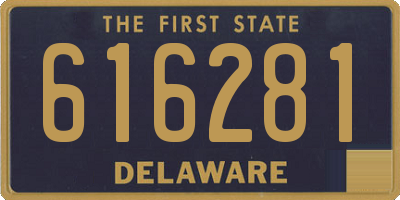 DE license plate 616281