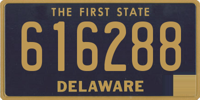 DE license plate 616288