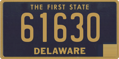 DE license plate 61630