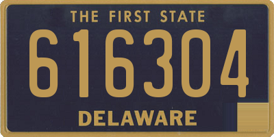 DE license plate 616304