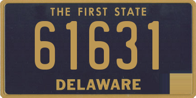 DE license plate 61631