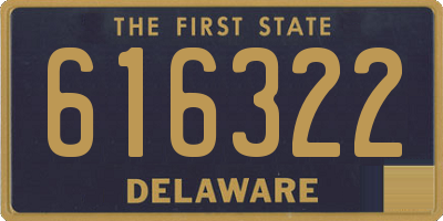 DE license plate 616322