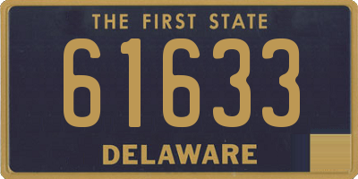 DE license plate 61633