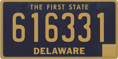 DE license plate 616331
