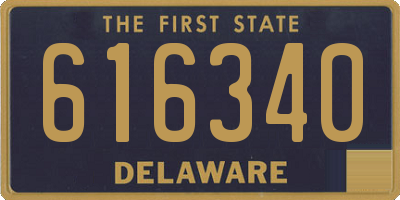 DE license plate 616340