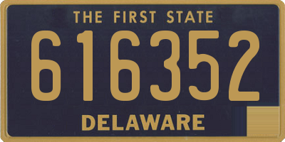 DE license plate 616352
