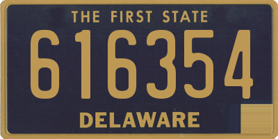 DE license plate 616354
