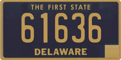 DE license plate 61636