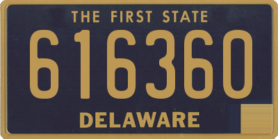 DE license plate 616360