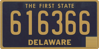 DE license plate 616366