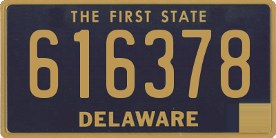 DE license plate 616378