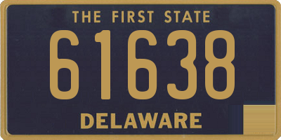 DE license plate 61638