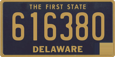 DE license plate 616380