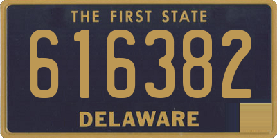 DE license plate 616382