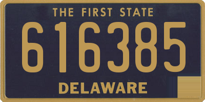 DE license plate 616385