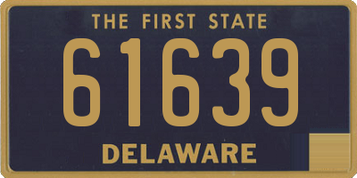 DE license plate 61639