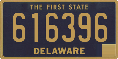 DE license plate 616396